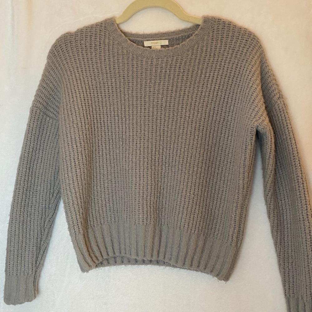 Fuzzy grey sweater